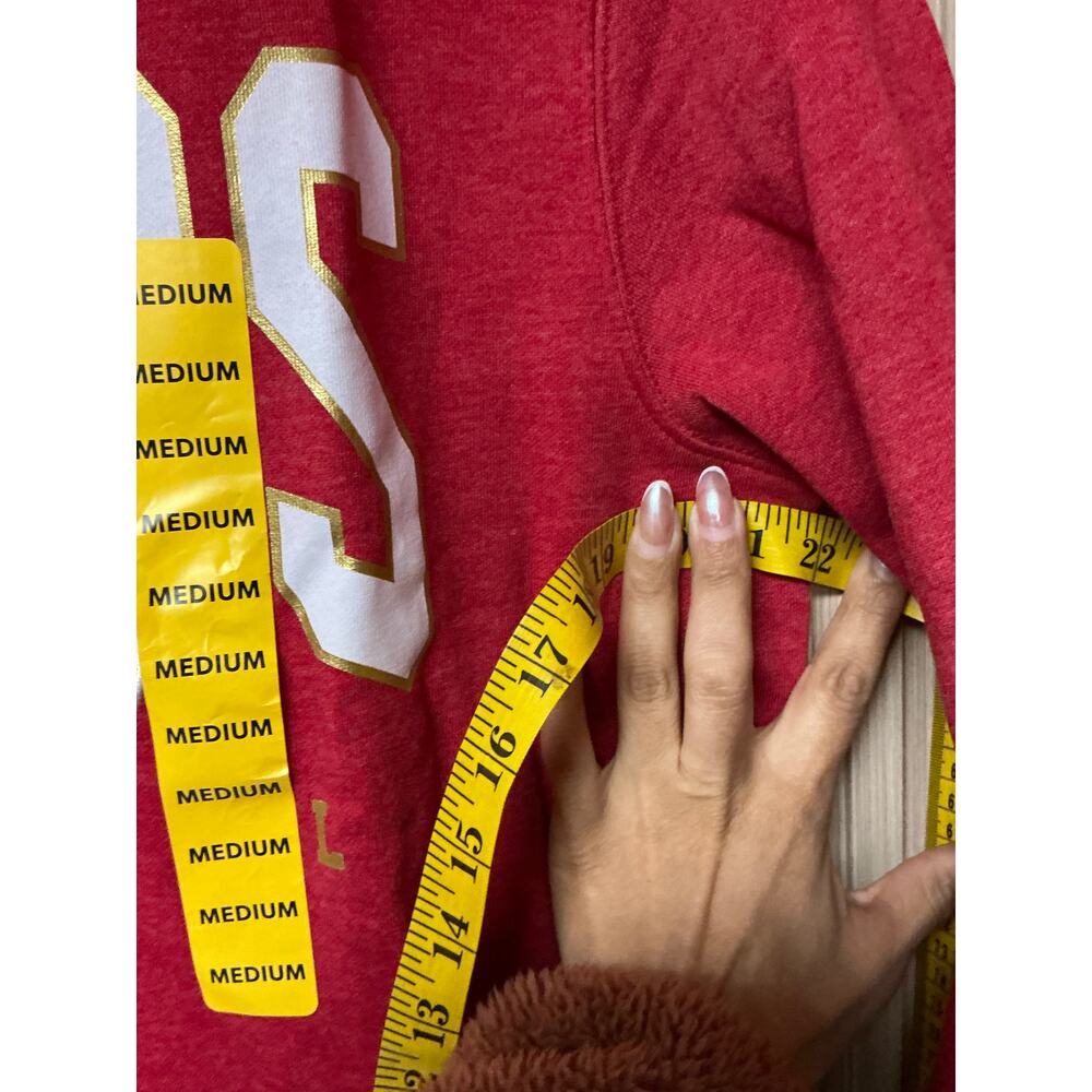 CSA San Francisco 49ers Men’s Crewneck Sweatshirt Red Size M - Picture 5 of 7